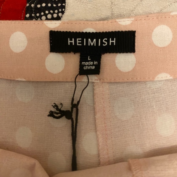 Heimish Pink And White Polka Dot Shorts Size Large - Picture 2 of 5